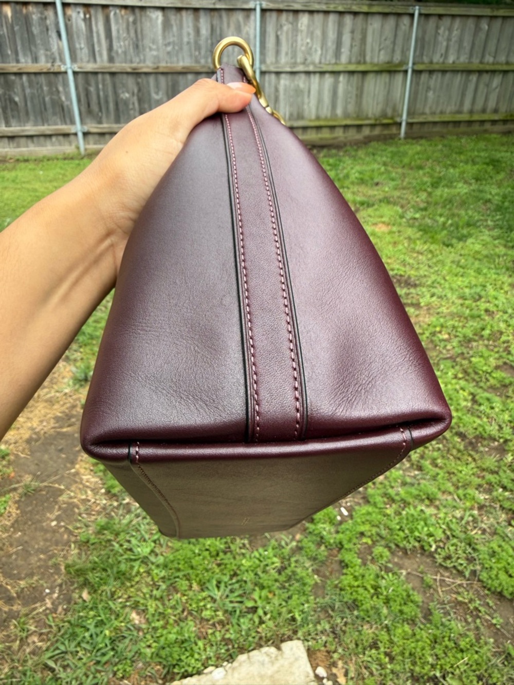 Coach Juliet Shoulder Bag in Black Currant - Picture 7 of 9